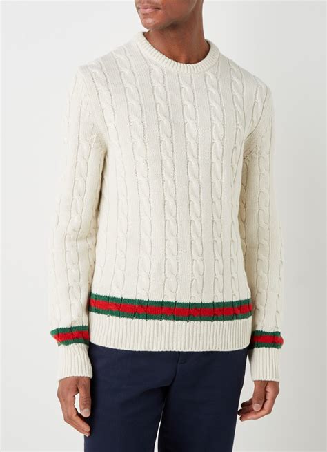 gucci trui wit|Gucci sweatshirt.